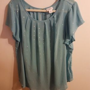 Light aqua shell with Cami